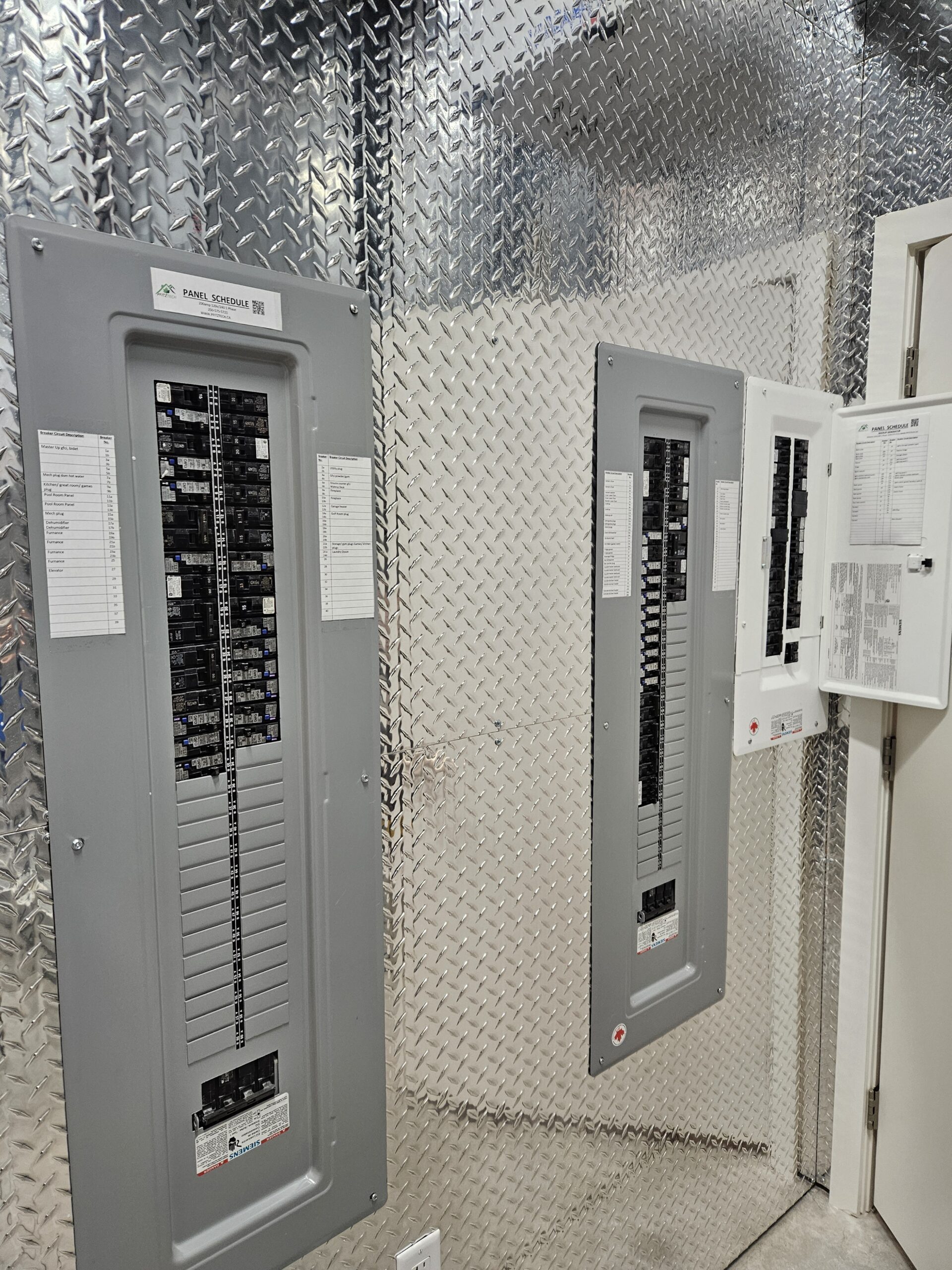 Electrical panel upgrade by Pfitztech electricians serving Vernon BC